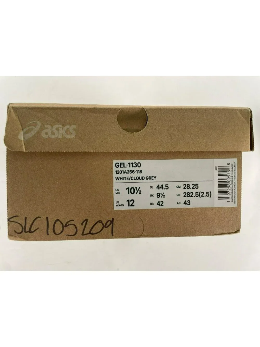 Asics Gel-1130 White Cloud Grey Running Shoes Men's Sz 10.5 Women's Sz 12 NEW